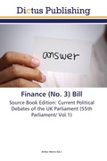Cover: Finance (No. 3) Bill - Dictus Publishing