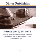 Cover: Finance (No. 3) Bill Vol. 3 - Dictus Publishing