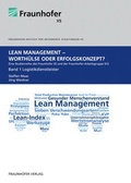 Cover: Lean Management - Worth&uuml;lse oder Erfolgskonzept?. - Fraunhofer Verlag
