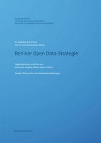 Enlarge image Cover: Berliner Open Data Strategie. - Fraunhofer Verlag