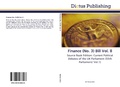 Cover: Finance (No. 3) Bill Vol. 8 - Dictus Publishing