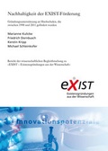 Cover: Nachhaltigkeit der EXIST-F&ouml;rderung. - Fraunhofer Verlag
