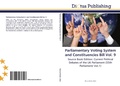 Cover: Parliamentary Voting System and Constituencies Bill Vol. 9 - Dictus Publishing
