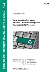 Enlarge image Cover: Incorporating Software Product Line Knowledge into Requirements Processes - Fraunhofer Verlag