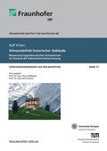 Cover: Klimastabilit&auml;t historischer Geb&auml;ude - Fraunhofer Verlag