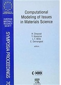 Cover: Computational Modeling of Issues in Materials Science: Volume 70 - Elsevier