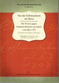 Cover: Von der Giftmischerin zur Hexe - Verlag f. Heimatpflege