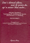 Cover: Dat's ditmal allens, wat ik weten do, op'n anner Mal mehr... - Quickborn