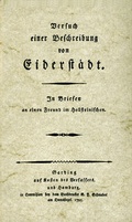 Cover: Versuch einer Beschreibung von Eiderst&auml;dt - Husum Druck- und Verlagsgesellschaft