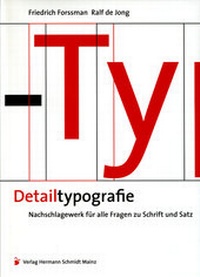 Abbildung von: Detailtypografie - Verlag Hermann Schmidt