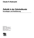 Cover: &Auml;sthetik in der Zahnheilkunde - Quintessenz Verlag