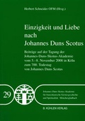 Cover: Einzigkeit und Liebe nach Johannes Duns Scotus - Band 29 - K&uuml;hlen, B