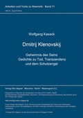 Cover: Dmitrij Klenovskij. Geheimnis des Seins. Gedichte zu Tod, Transzendenz und dem Schutzengel - Peter Lang Verlag