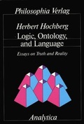 Cover: Logic, Ontology and Language - Philosophia Verlag