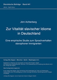 Abbildung von: Zur Vitalität slavischer Idiome in Deutschland - Peter Lang Verlag