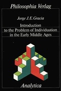 Cover: Introduction to the Problem of Individuation in the Early Middle Ages - Philosophia Verlag