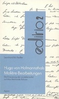 Cover: Hofmannsthals Moli&egrave;re-Bearbeitung. Die Erneuerung der comedie-ballet... - Agora