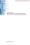 Cover: Erinnerung und Modernit&auml;t - Ardey-Verlag