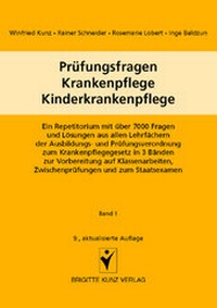 Abbildung von: Prüfungsfragen Krankenpflege - Kinderkrankenpflege. Band 1 (Multiple-Choice-Fragen) - Schlütersche