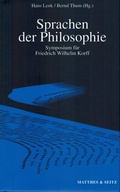 Cover: Sprachen der Philosophie - Matthes & Seitz Berlin
