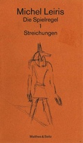 Cover: Die Spielregel / Streichungen - Matthes & Seitz Berlin