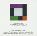 Cover: Von Menzel bis Beuys - Kunstsammlungen d. Veste Coburg