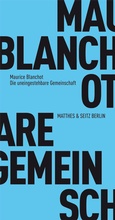 Cover: Die uneingestehbare Gemeinschaft - Matthes & Seitz Berlin