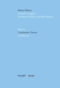 Cover: Kritische Robert-Walser-Ausgabe / Geschwister Tanner - Stroemfeld