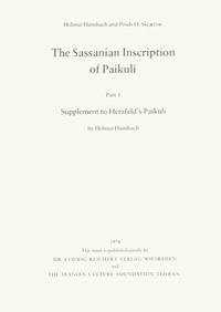 Enlarge image Cover: The Sassanian Inscription of Paikuli - Reichert Verlag
