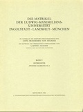 Cover: MATRIKEL Ortsregister - Lindauer, J