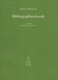 Abbildung von: Bibliographienkunde - Reichert Verlag