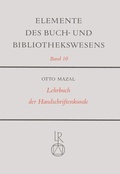 Cover: Lehrbuch der Handschriftenkunde - Reichert Verlag