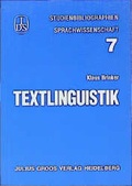 Cover: Textlinguistik - Groos, Julius