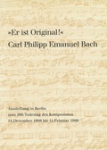 Cover: &raquo;Er ist Original!&laquo; Carl Philipp Emanuel Bach - Reichert Verlag