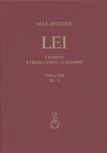 Cover: Lessico Etimologico Italiano. Band 3 (III.1) - Reichert Verlag