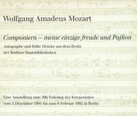 Abbildung von: Wolfgang Amadeus Mozart. »Componiern - meine einzige Freude und Paßion« - Reichert Verlag