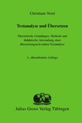 Cover: Textanalyse und &Uuml;bersetzen - Groos, Julius