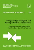 Cover: Bilingualer Sprachvergleich und Typologie: Deutsch - Tschechisch - Groos, Julius