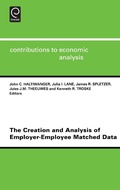 Cover: The Creation and Analysis of Employer-employee Matched Data - Elsevier