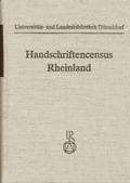 Cover: Handschriftencensus Rheinland - Reichert Verlag