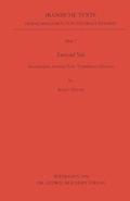 Cover: Zamyad Yast - Reichert Verlag