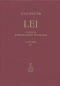 Cover: Lessico Etimologico Italiano. Band 4 (IV) - Reichert Verlag