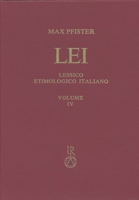 Abbildung von: Lessico Etimologico Italiano. Band 4 (IV) - Reichert Verlag