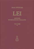 Cover: Lessico Etimologico Italiano. Band 5 (V) - Reichert Verlag