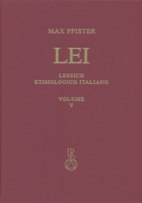Abbildung von: Lessico Etimologico Italiano. Band 5 (V) - Reichert Verlag