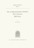 Cover: Die nordjemenitischen Dialekte (Glossar) - Reichert Verlag