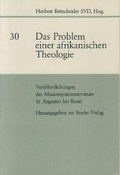 Cover: Das Problem einer afrikanischen Theologie - Steyler Verlagsbuchhandlung