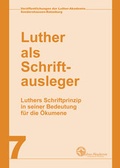 Cover: Luther als Schriftausleger - Martin-Luther-Bund