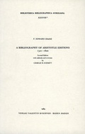 Cover: A Bibliography of Aristotle Editions, 1501-1600 - Koerner, Valentin