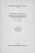 Cover: Bibliotheca Dissidentium III - Koerner, Valentin